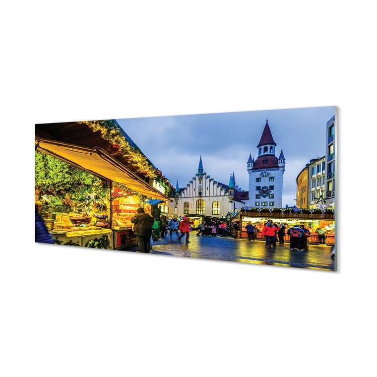 Panel ścienny Niemcy Stary rynek święta 125x50 cm
