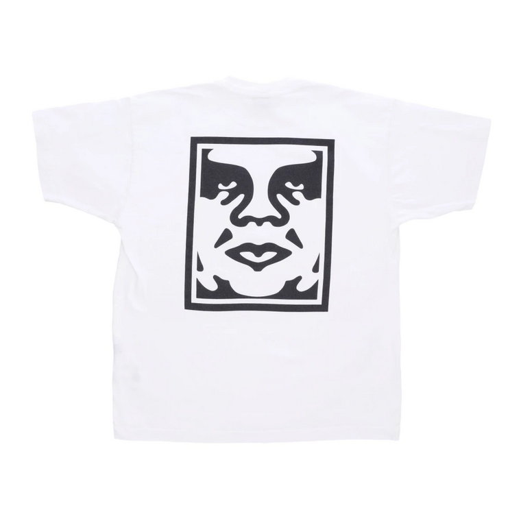 Odważny Ikona T-shirt Biały Obey