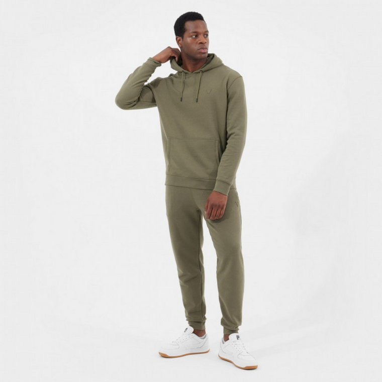 Męskie spodnie dresowe Guess Aldwin Long Pant - khaki