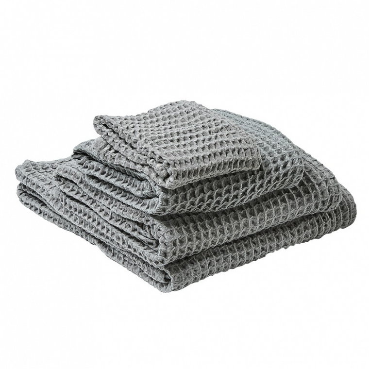 Komplet 4 ręczników bawełniany szary AREORA kod: 4251682258791
