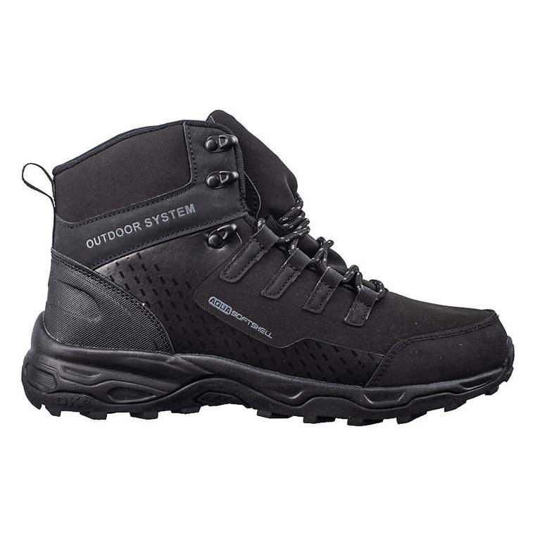 Wysokie męskie buty trekkingowe DK Outdoor czarne