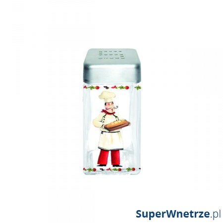 Pojemnik szklany z pokrywą na sól Nuova R2S Glass Collection piekarz kod: SAL110 CHE