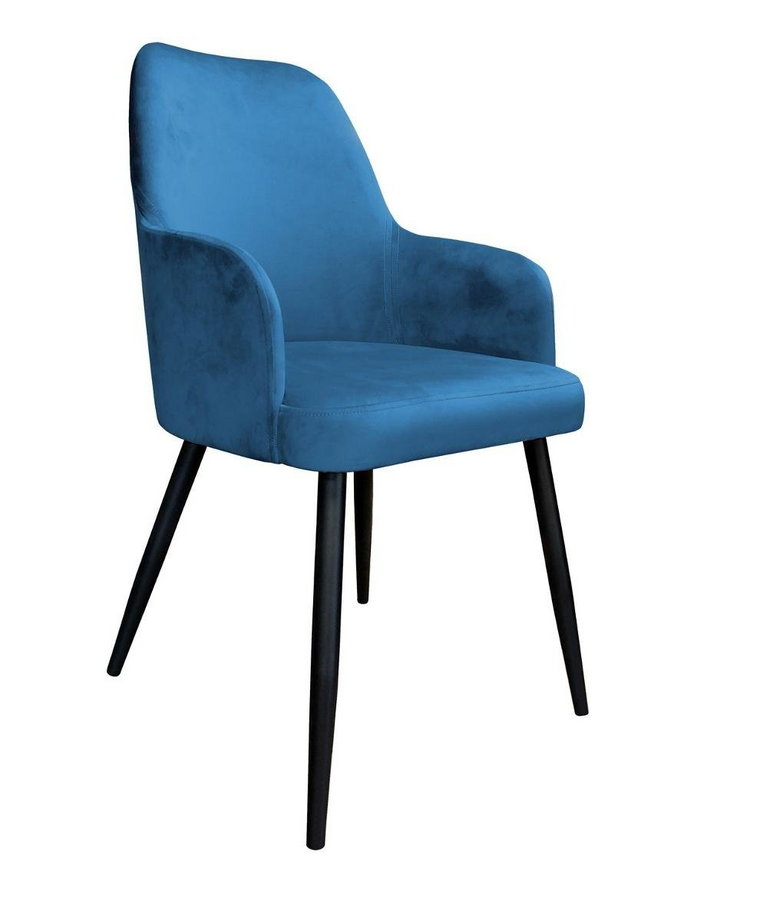 Krzesło ATOS Westa MG33, niebiesko-czarne, 88x65x53 cm