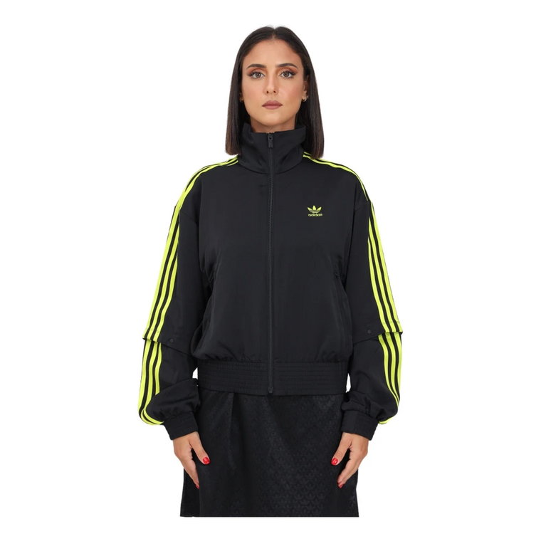 Czarne Swetry z Zamkiem - Moda Damska Adidas Originals