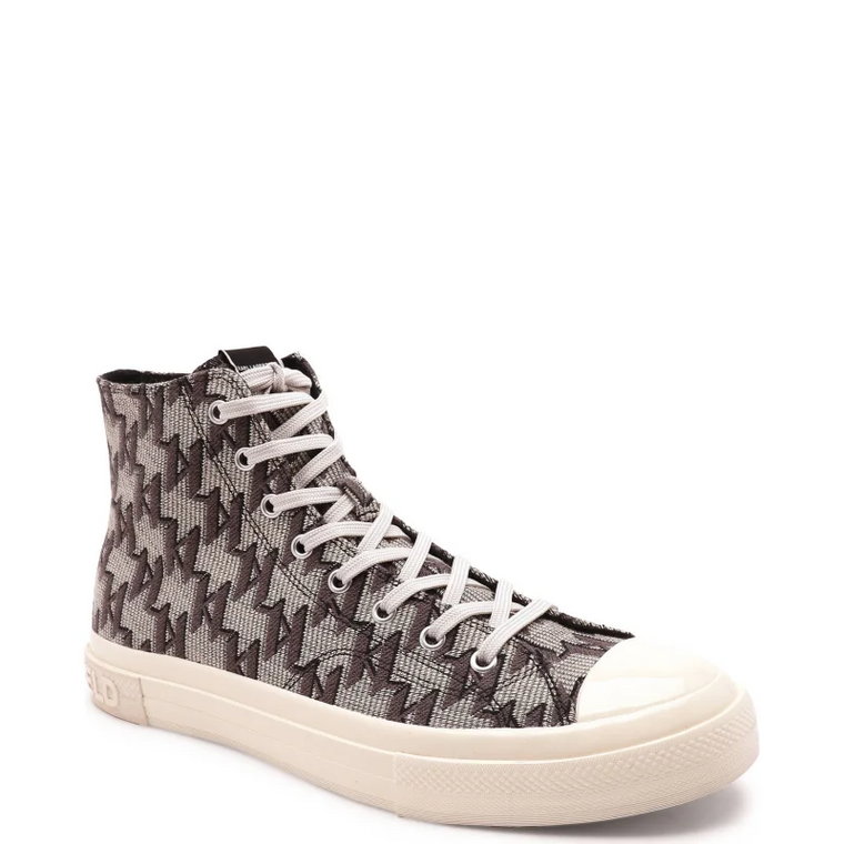 Karl Lagerfeld Trampki KAMPUS III Monogram Jacquard Hi | z dodatkiem skóry