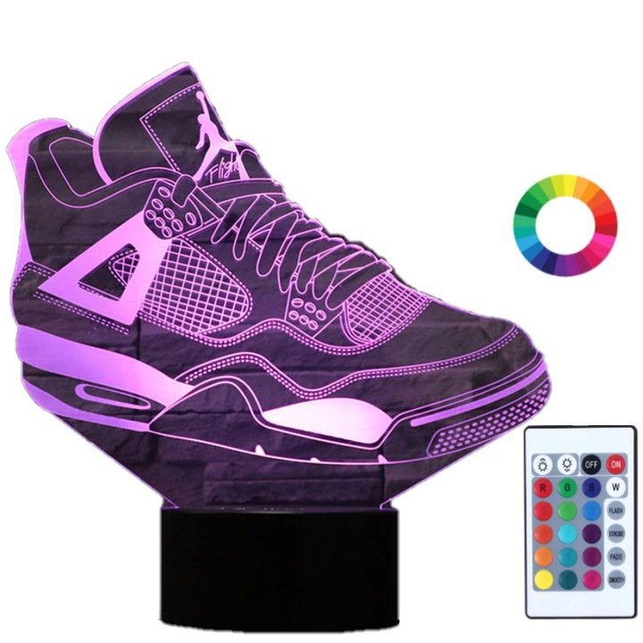 Lampka Nocna But Sneakers 3D Led Imię Grawer