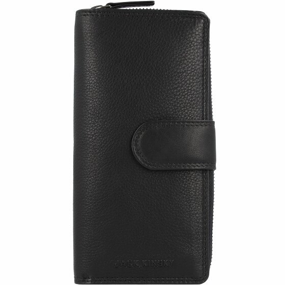 Jack Kinsky Brisbane Wallet RFID Leather 9,5 cm schwarz