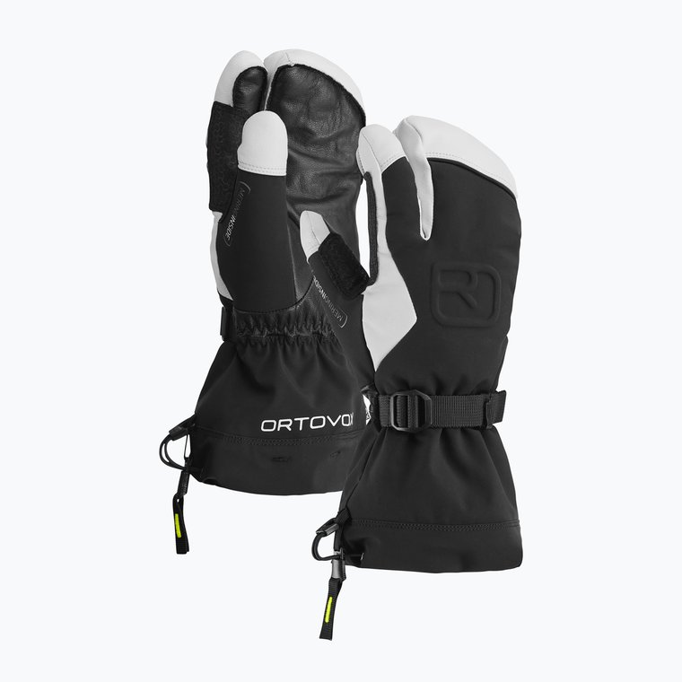 Rękawice narciarskie męskie ORTOVOX Merino Freeride 3 Finger black