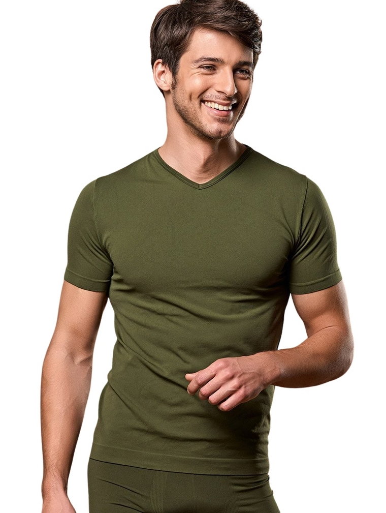 T-shirt męski Scollo (dekolt V/serek) termoaktywny M11, 5 kolorów