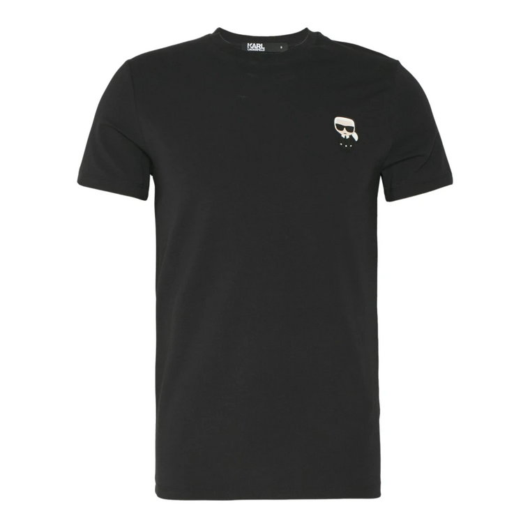 Granatowy Bawełniany T-Shirt Karl Lagerfeld