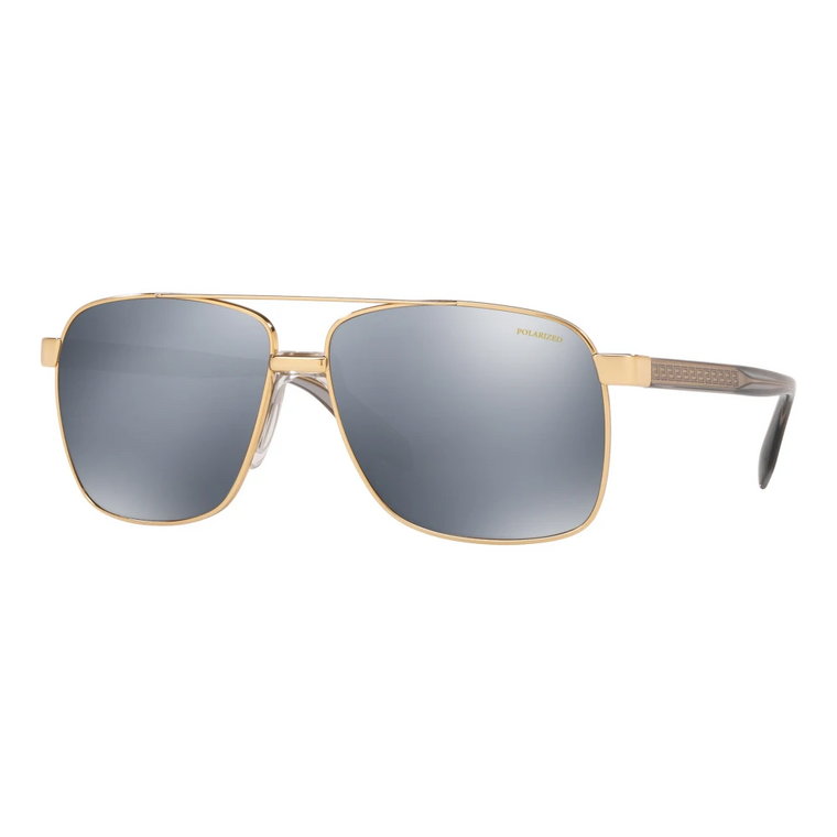 Złote/Szare Okulary przeciwsłoneczne Versace