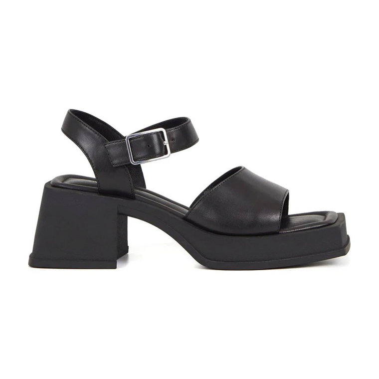 Czarne płaskie sandały dla kobiet Vagabond Shoemakers