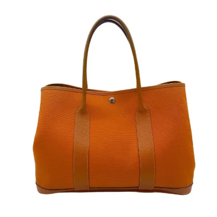 Pre-owned Canvas handbags Hermès Vintage