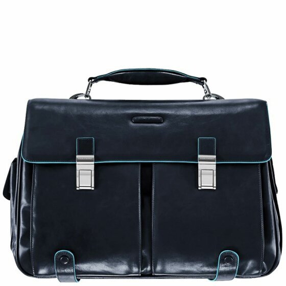 Piquadro Blue Square Briefcase Leather 43 cm Laptop Compartment nachtblau