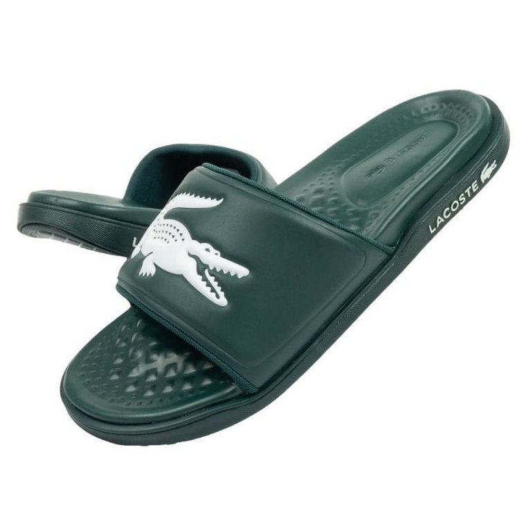 Klapki Lacoste Croco Dualiste 202D2 743CMA00202D2 zielone