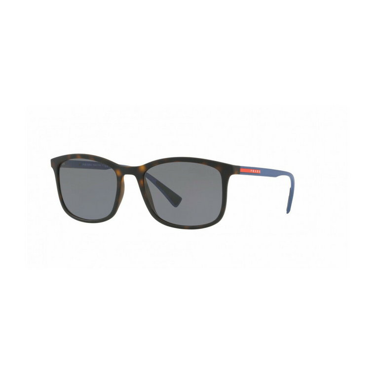 Stylowe niebieskie kwadratowe okulary przeciwsłoneczne dla mężczyzn Prada