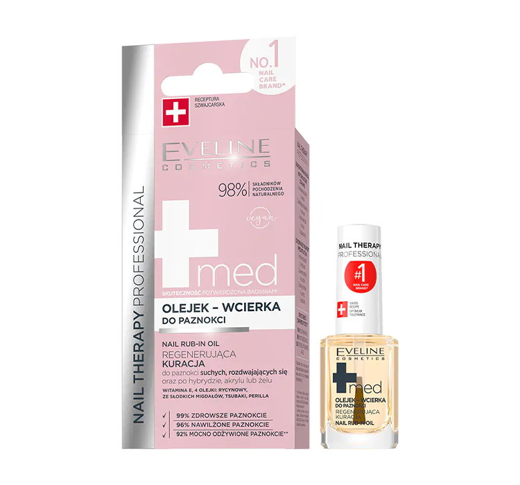 EVELINE MED+ OLEJEK-WCIERKA DO PAZNOKCI 12ML