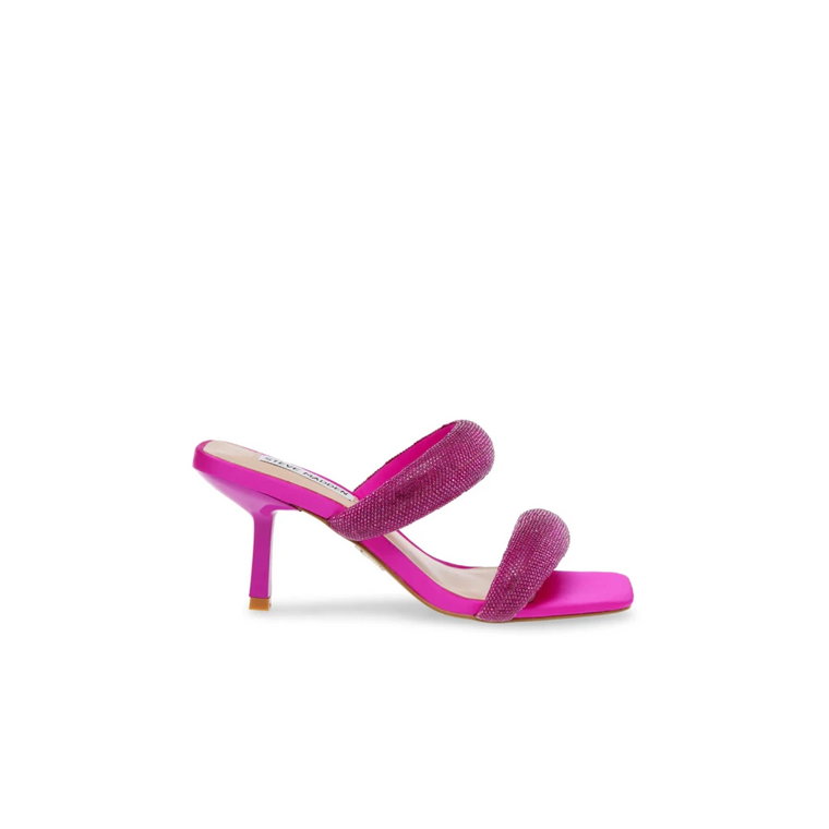 Stylowe Magenta Mulesy na Obcasie Steve Madden