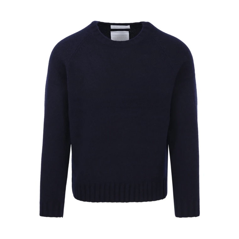 Granatowy Sweter Raglanowy Cashmere Company