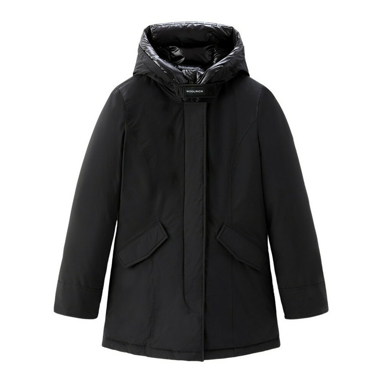 Odnowiona Czarna Parka - Ekstremalna Ochrona & Kobiecy Design Woolrich