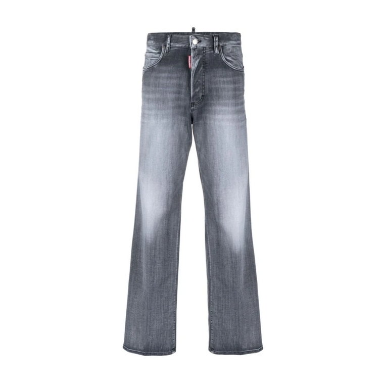 Czarne Straight Jeans dla Kobiet Dsquared2