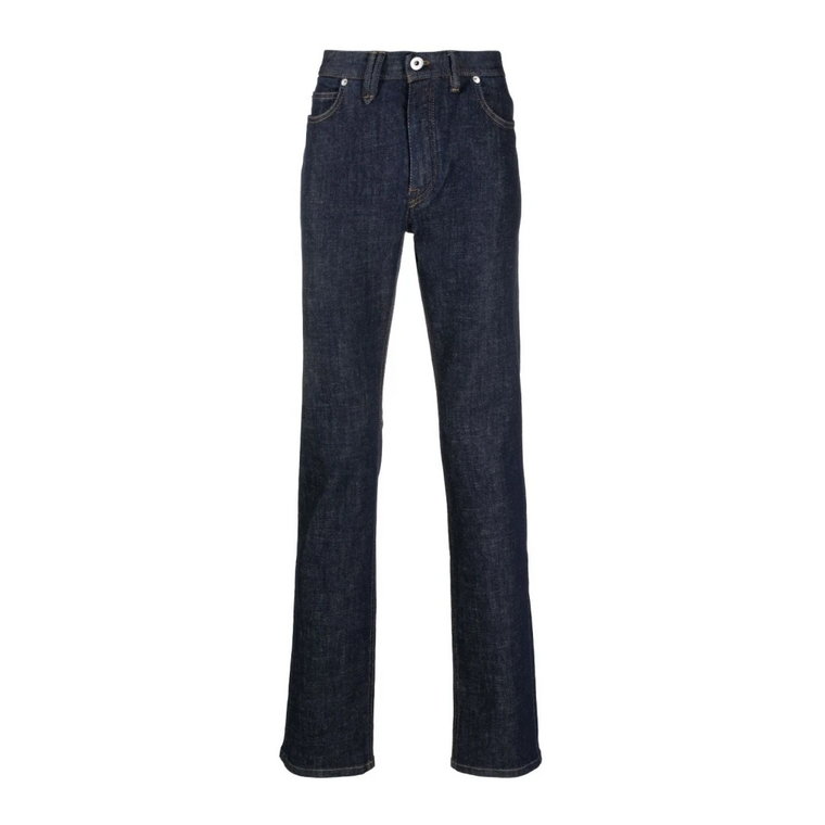 Niebieskie Straight Jeans Casual Style Brioni