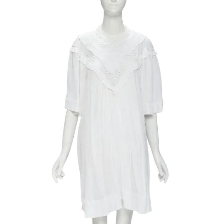 Biała Bawełniana Sukienka Isabel Marrant Isabel Marant Pre-owned