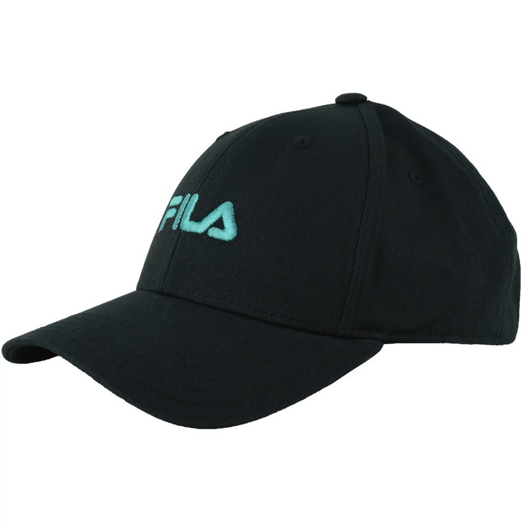 Fila Brasov 6 Panel Cap FCU0019-80001, Męskie, Czarne, czapki z daszkiem, bawełna, rozmiar: One size