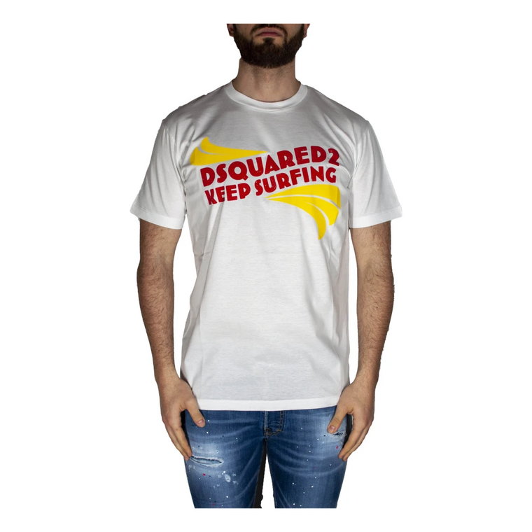 Surfing Print T-Shirt Dsquared2