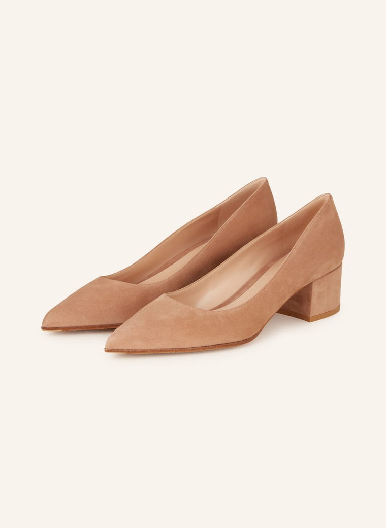 Gianvito Rossi Czółenka Piper beige