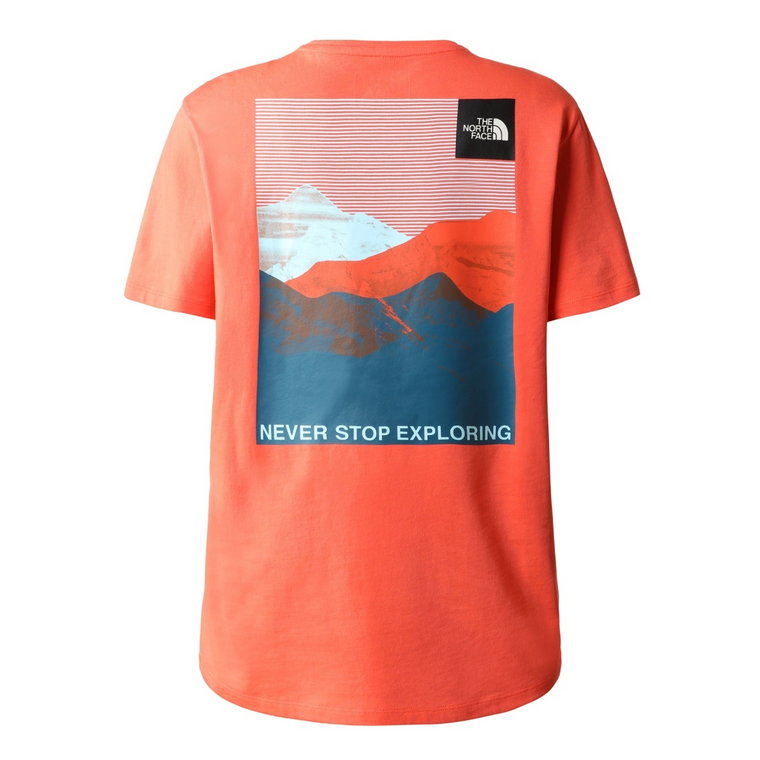 Damski t-shirt The North Face Foundation Graphic Tee S/S Eu retro orange - XS