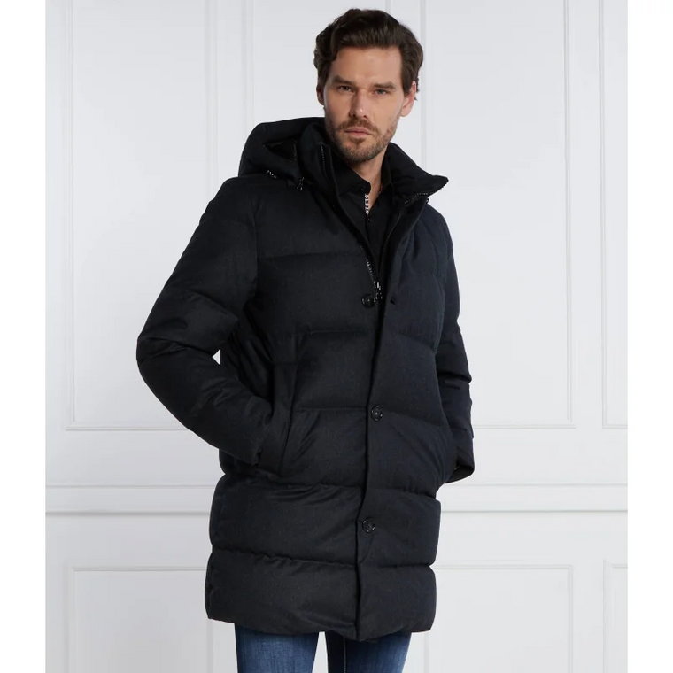 Woolrich Wełniana kurtka LUXE WOOL | Regular Fit | puchowa