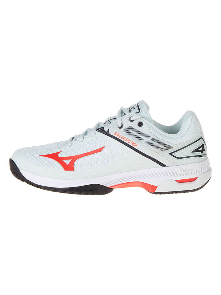 Mizuno Buty "Wave Exceed Tour4 CC" w kolorze błękitnym do tennisa