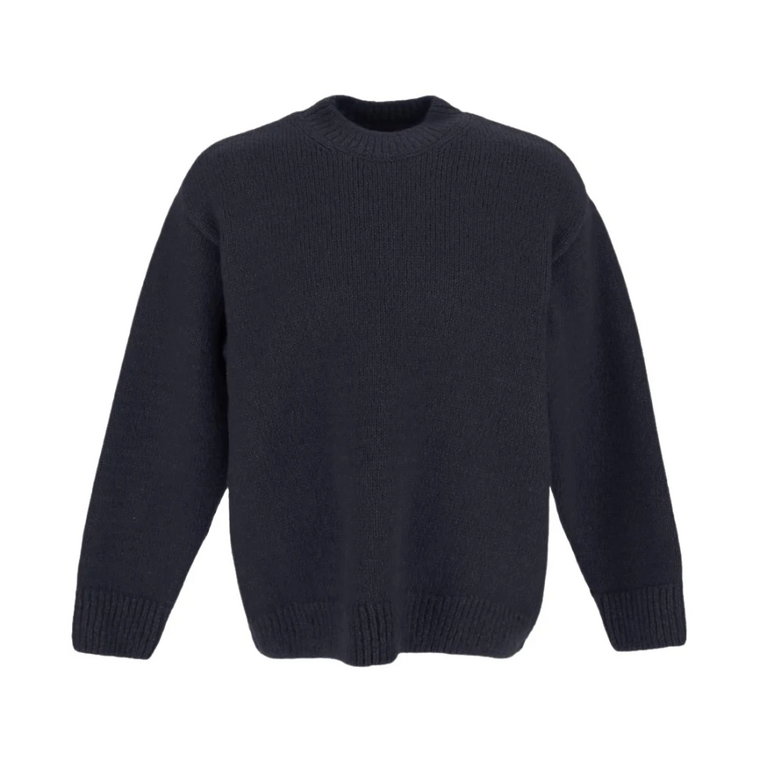 Elegancki Ciemnoniebieski Sweter Jacquemus