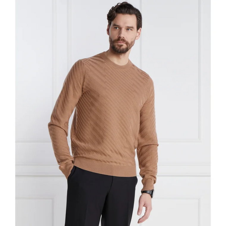 BOSS BLACK Wełniany sweter Palwino | Regular Fit