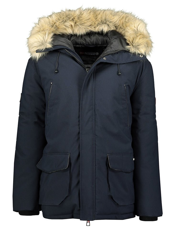 Geographical Norway Parka "Claude" w kolorze granatowym