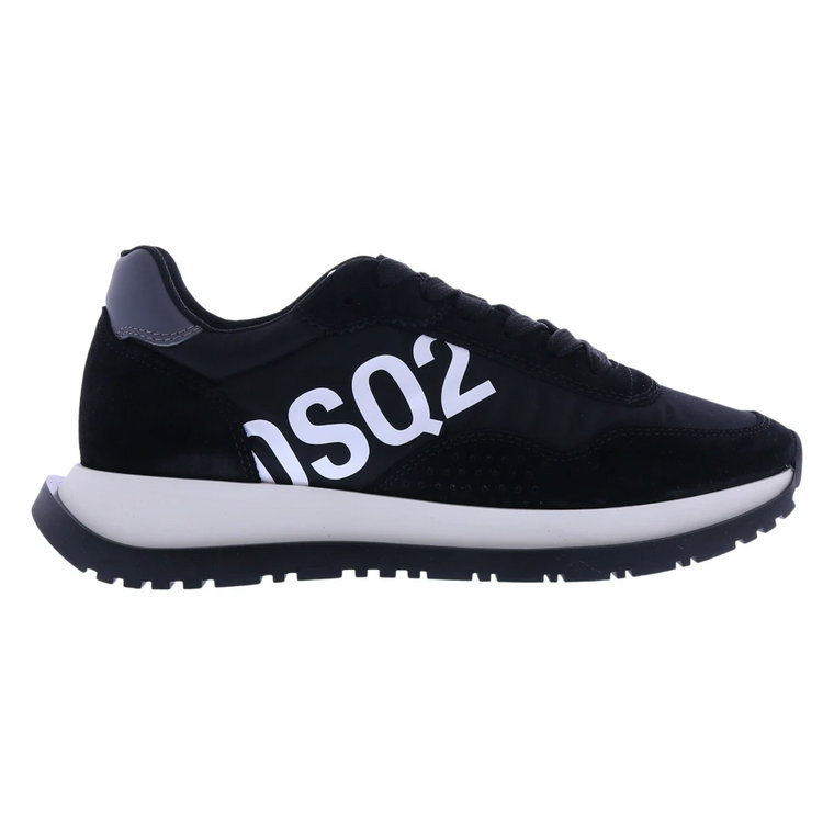 Stylowe Lace-Up Low Top Sneakers Dsquared2