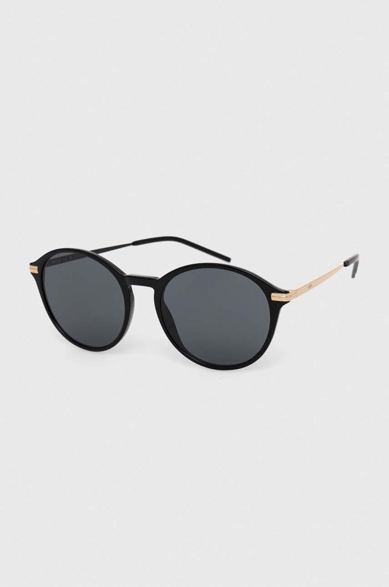 BOSS okulary przeciwsłoneczne damskie kolor czarny BOSS 1662/S