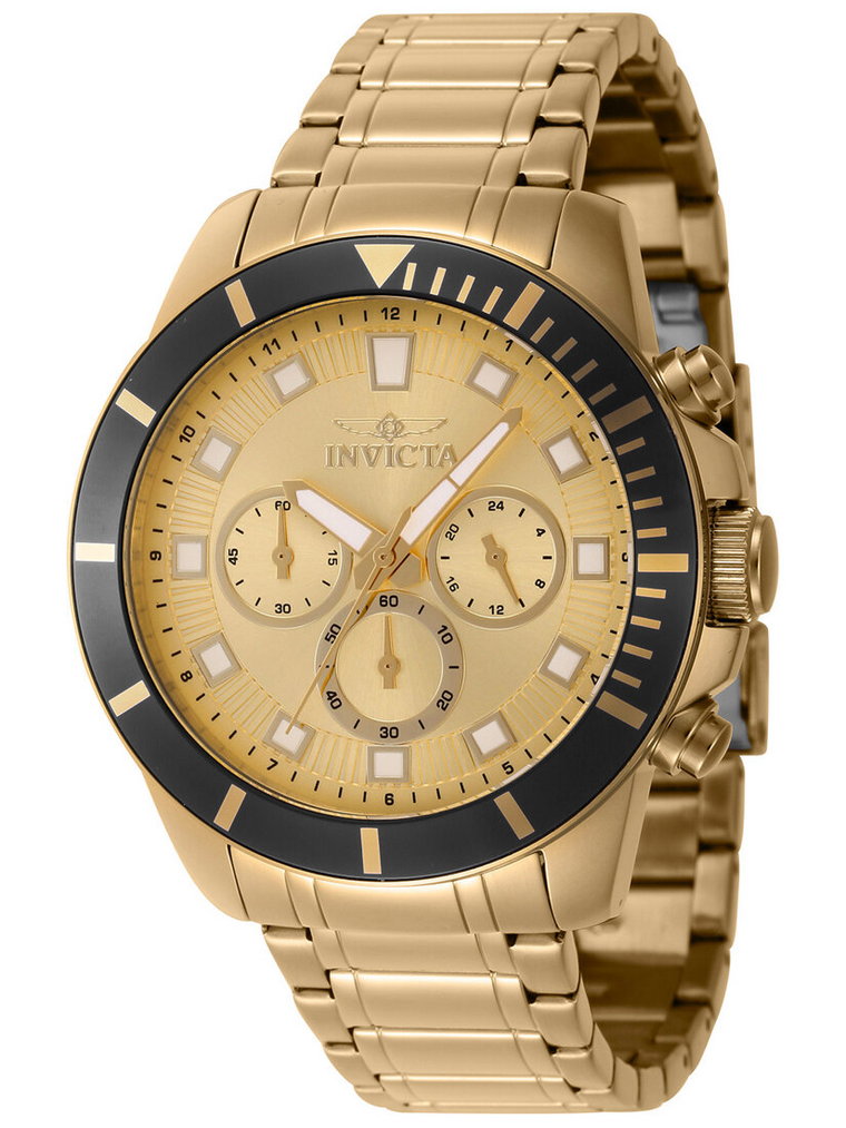 Zegarek marki Invicta model 4604 kolor Zółty. Akcesoria męski. Sezon: Cały rok