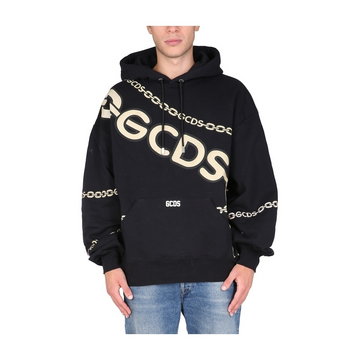 Gcds, Chain Sweatshirt Czarny, male,