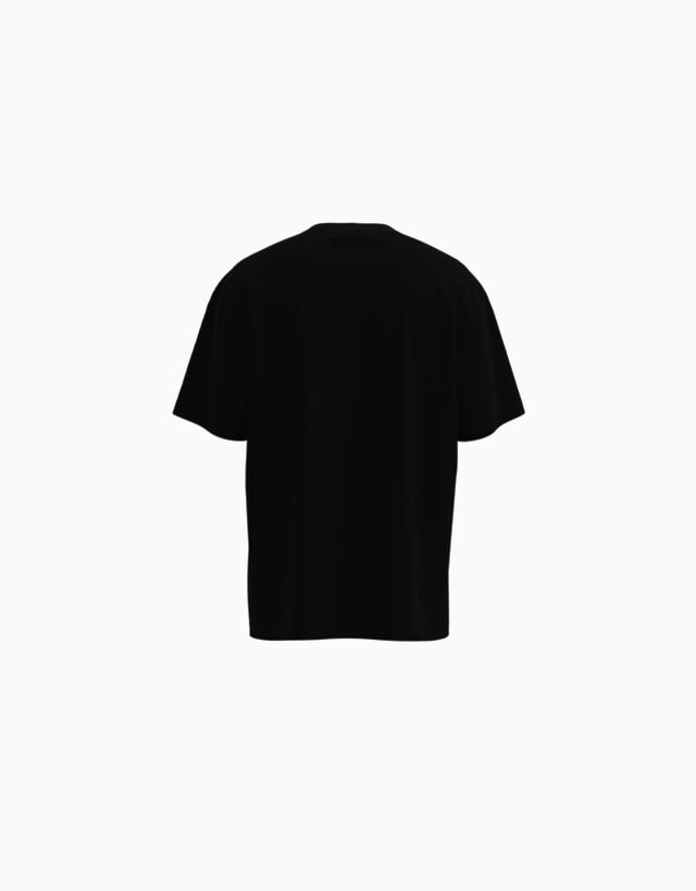 Bershka Rick & Morty  Koszulka O Kwadratowym Kroju Z Krótkim Rękawem I Nadrukiem Mężczyzna L Czarny