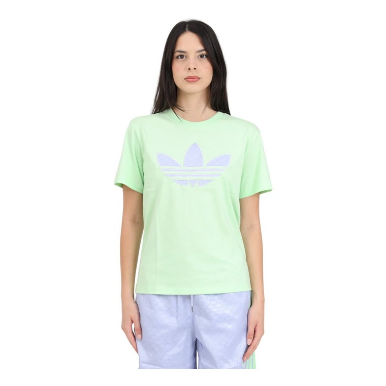 Mint Green Monogram Trefoil Tee Adidas Originals