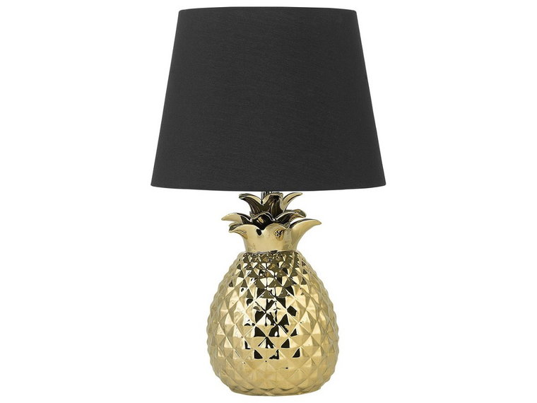 Lampa stołowa BELIANI Pineapple, E27, złota, 52 cm