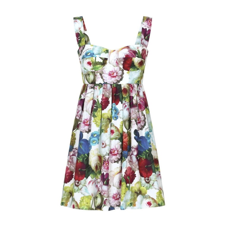 Koronkowa Sukienka z Kwiatowym Wzorem Dolce & Gabbana