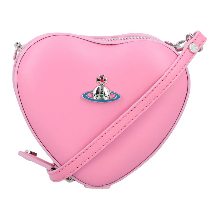 Różowa torebka na ramię w kształcie serca Vivienne Westwood