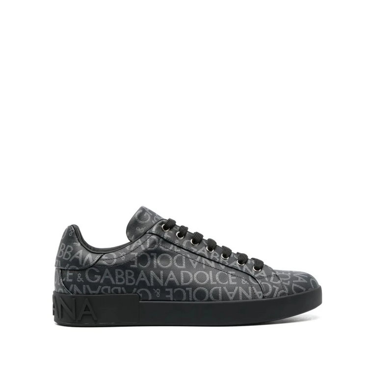 Coated Jacquard Portofino Sneakers Dolce & Gabbana
