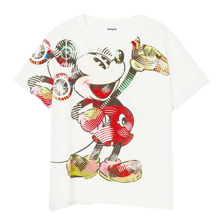 Stylowy Bawełniany T-shirt Damski Desigual