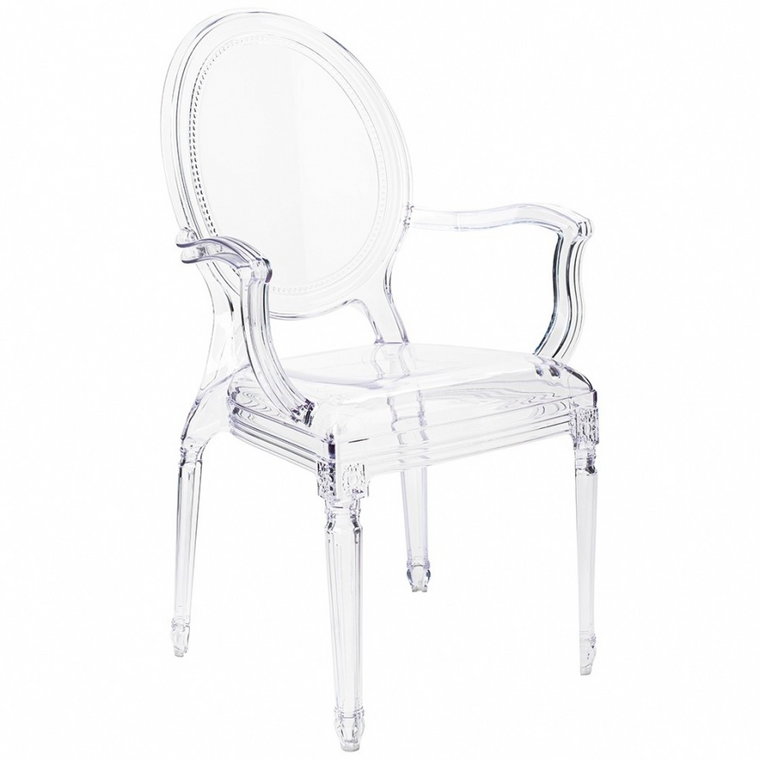 Krzesło prince arm transparentne - poliwęglan kod: KH010100202