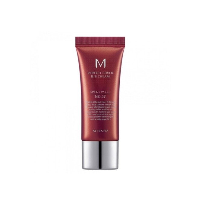 Missha M Perfect Cover BB Cream SPF42/PA+++ wielofunkcyjny krem BB No.27 Honey Beige 20ml