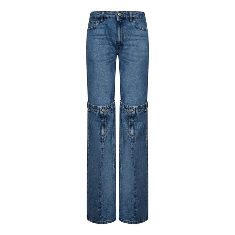 Niebieskie Aw23 Damskie Jeansy Coperni